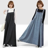 ロングデニムジャンスカ　Aライン