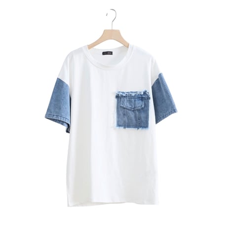 614デニムポケットTシャツ