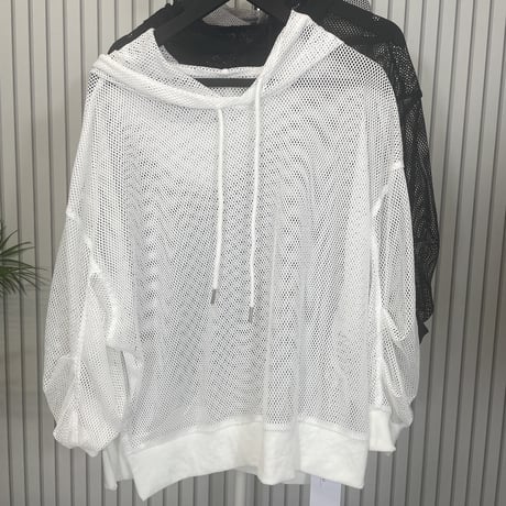 メッシュフードトップス
