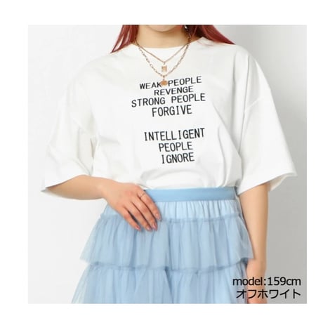 242032オーバーサイズ刺繍ロゴTシャツ♥️