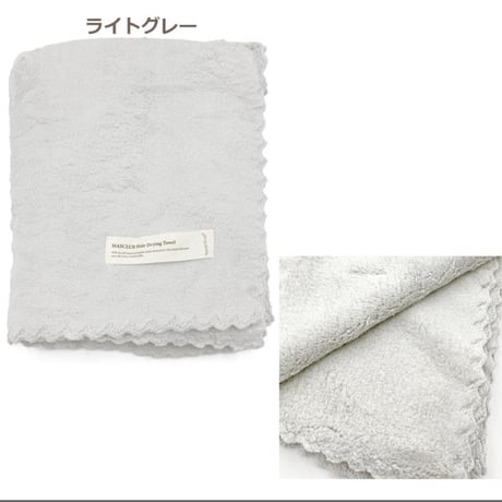 超吸水速乾ヘアドライタオル　約40cm×100cm