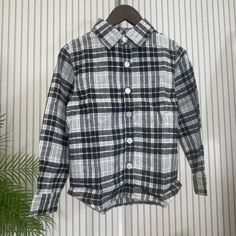 349-00 8-4 チェックネルシャツ