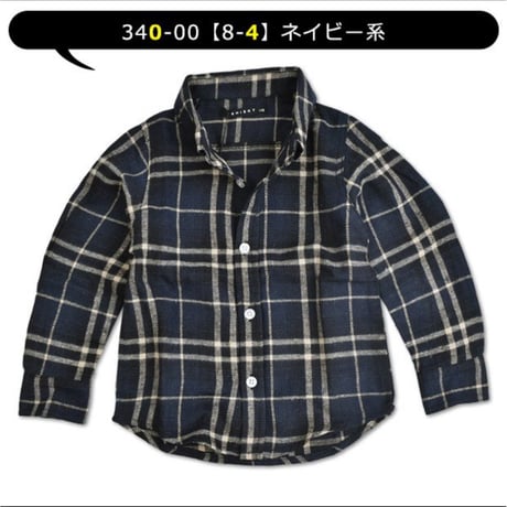 340-00  8-4ネルシャツ