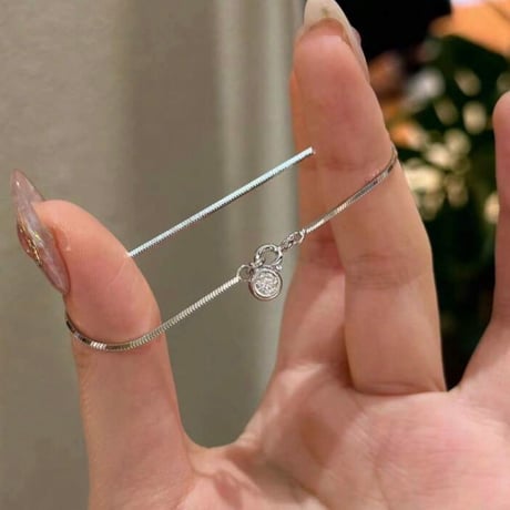 ✨ステンレス製一粒ジルコニアブレスレット✨