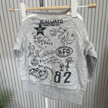 4797恐竜裏毛ジャケット