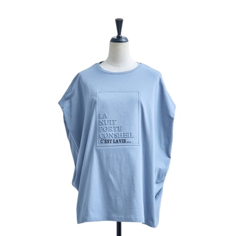 もっちり生地♪ ポコポコエンボスロゴ ドルマンスリーブTシャツ