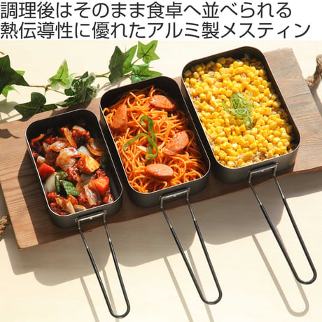 スケーター アルミメスティン 600ml グリーン目盛り付き アウトドア キャンプ 調理器具