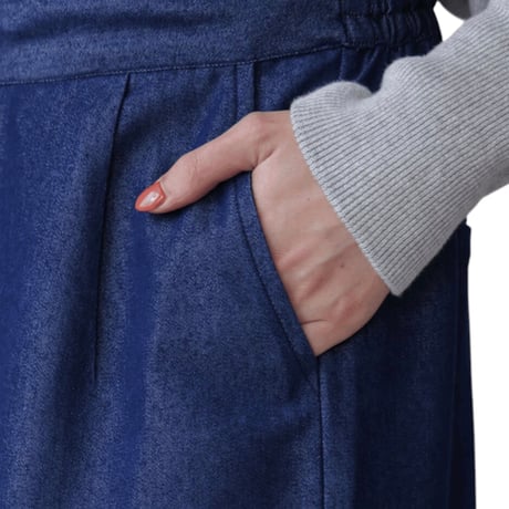 6141  ゆったりデニムワイドパンツ