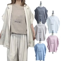 もっちり生地♪ ポコポコエンボスロゴ ドルマンスリーブTシャツ