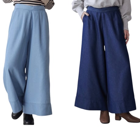 6141  ゆったりデニムワイドパンツ