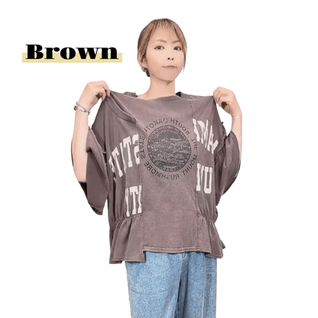 263098 ケミカル加工デザインTシャツ