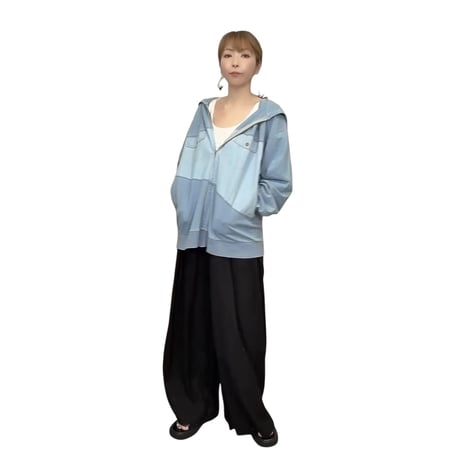 272797ルピリアン　ZIPデニムフーディージャケット