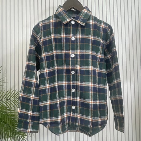 349-00 8-7チェックネルシャツ
