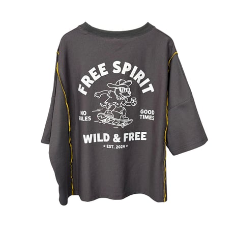 263009 ワッフルリメイクTシャツ