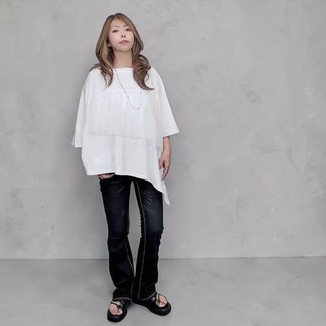 1601チュールアシメTシャツ