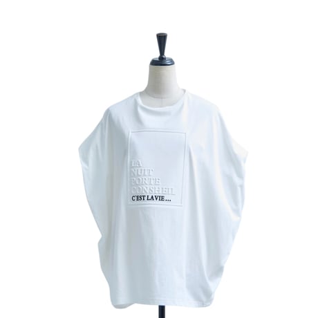 もっちり生地♪ ポコポコエンボスロゴ ドルマンスリーブTシャツ