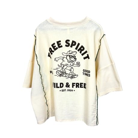 263009 ワッフルリメイクTシャツ