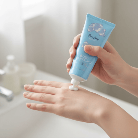 ボディファンタジー◆シグニチャー フレグランス ハンド&ネイルクリーム ピュアソープ 59ml