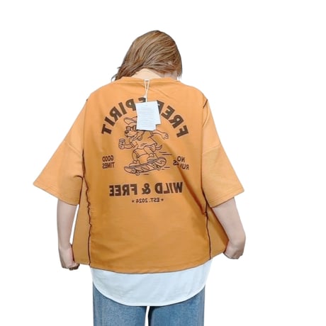 263009 ワッフルリメイクTシャツ