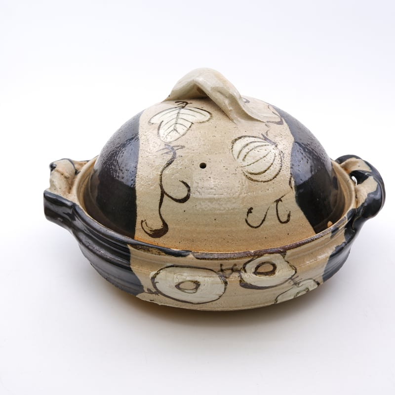 土鍋 黒織部 | 杉本 与平 / Black Oribe Donabe by Yohei Su