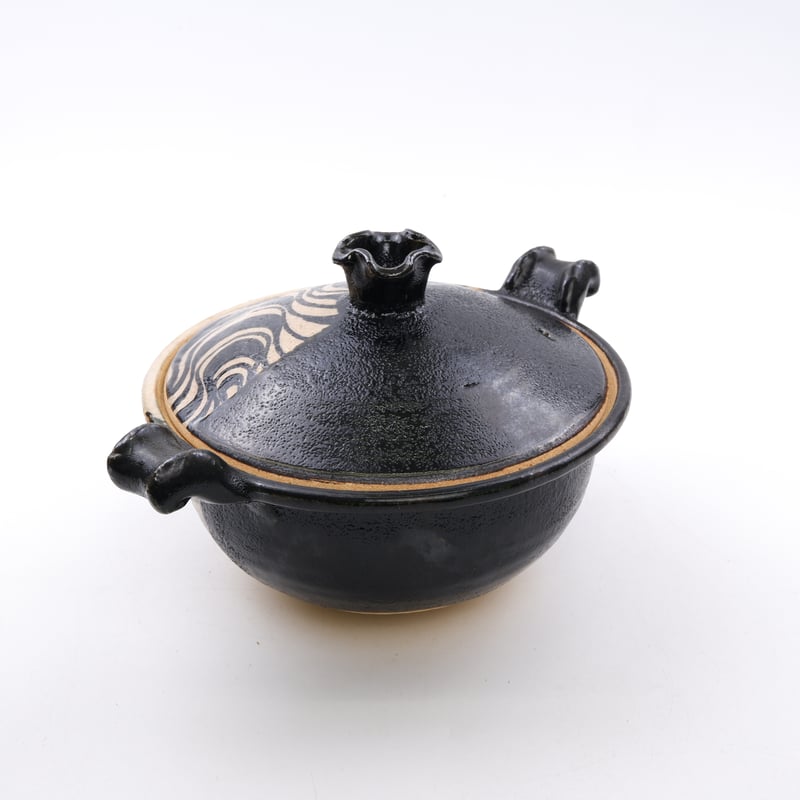 土鍋 黒織部（一人用）| 稲葉 直人 / Black Oribe Donabe (Single