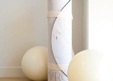 MYRÓA SUEDE YOGA MAT&STRAP【Marble マーブル/6mm/TPE】
