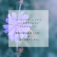 バッチフラワーレメディ・コンサルテーション【あかりコース】 / 継続の個人相談（3回） &「花と言葉のしおり」