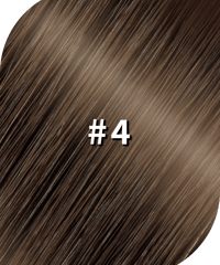 レミーヘア人毛100％【45cm/50g】ナチュラルブラウンH#4