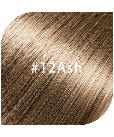 レミーヘア人毛100％【45cm/50g】アッシュブラウンH#12ash