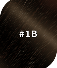 レミーヘア人毛100％【45cm/50g】ナチュラルブラックH#1B