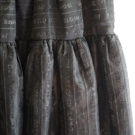 ［PRE-LOVED］SIIILON  BLACK PRINT DRESS “D170“