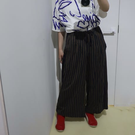 ［PRE-LOVED］KLASICA  STRIPE EASY PANTS “B11“