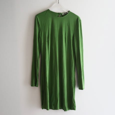 ［PRE-LOVED］GREEN MINI DRESS "F11"