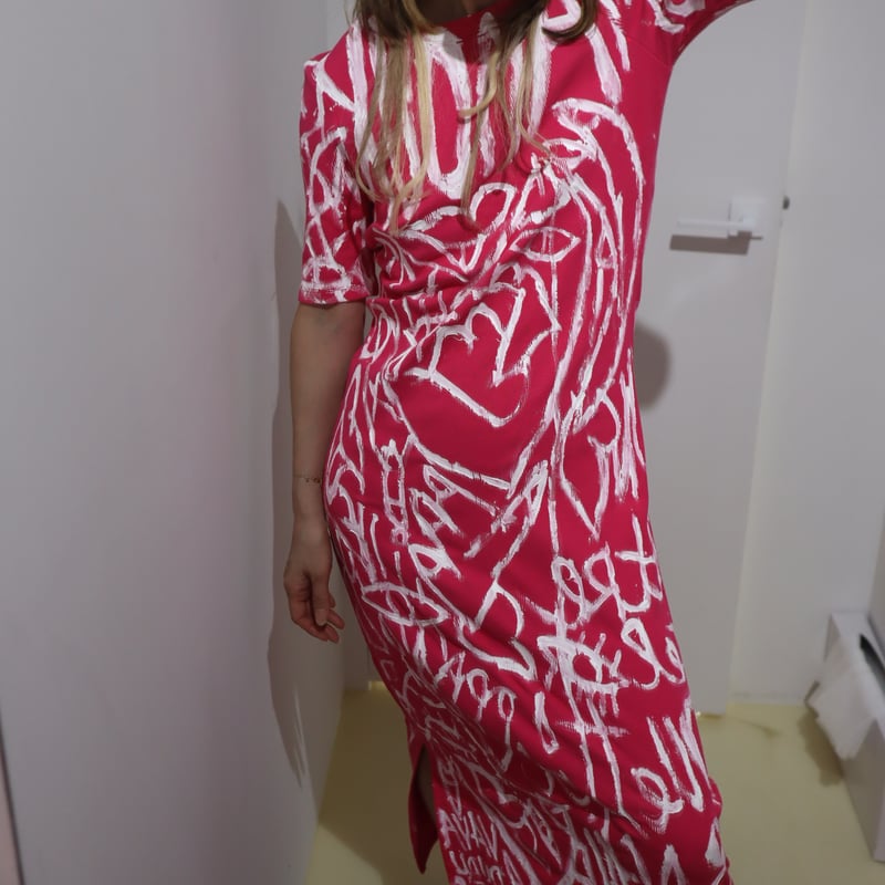 Vava Dudu ペイントロングワンピース 長袖　⭐︎ Vava Dudu ペイントロングワンピース 長袖 ⭐︎ 2025年最新