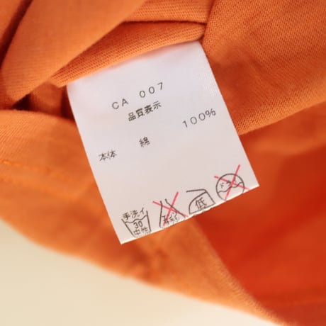 ［PRE-LOVED］CHARLES ANASTASE  TEE ORANGE“UC45“
