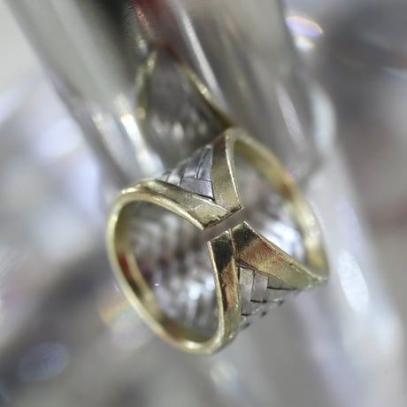［PRE-LOVED］SILVER BASKET RING “UA09“