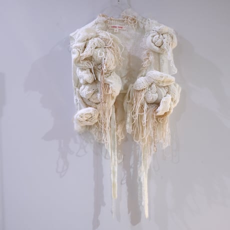 ［ARCHIVE］YUHAN WANG   HAND KNITTED ROSE VEST
