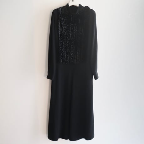 ［PRE-LOVED］TOGA ARCHIVES  BLACK DRESS "F01"