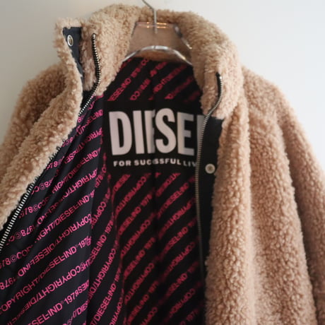 ［PRE-LOVED］DIESEL  BROWN BOA COAT “A53”