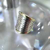 ［PRE-LOVED］SILVER BASKET RING “UA09“