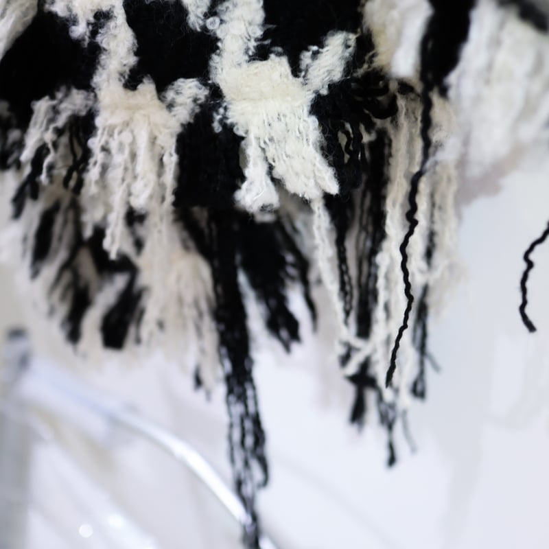 ARCHIVE］YUHAN WANG HOUNDSTOOTH KNOTTED JACKET