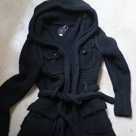 ［PRE-LOVED］ATO  HOODIE KNIT CARDIGAN "E02"