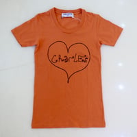 ［PRE-LOVED］CHARLES ANASTASE  TEE ORANGE“UC45“