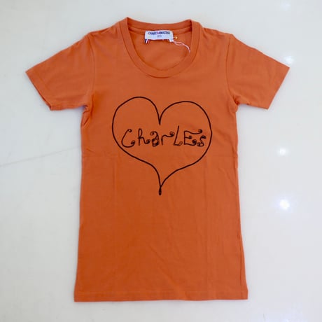 ［PRE-LOVED］CHARLES ANASTASE  TEE ORANGE“UC45“