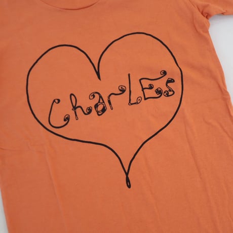 ［PRE-LOVED］CHARLES ANASTASE  TEE ORANGE“UC45“