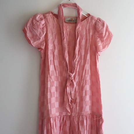 ［PRE-LOVED］PINK SILK DRESS "D91"