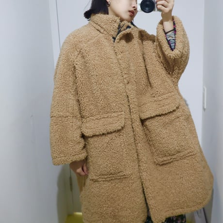 ［PRE-LOVED］DIESEL  BROWN BOA COAT “A53”