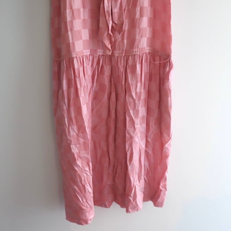 ［PRE-LOVED］PINK SILK DRESS "D91"