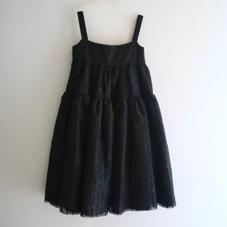 ［PRE-LOVED］SIIILON  BLACK PRINT DRESS “D170“