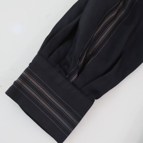 ［PRE-LOVED］LANVIN  BIG COLLAR SILK BLOUSE “C29“
